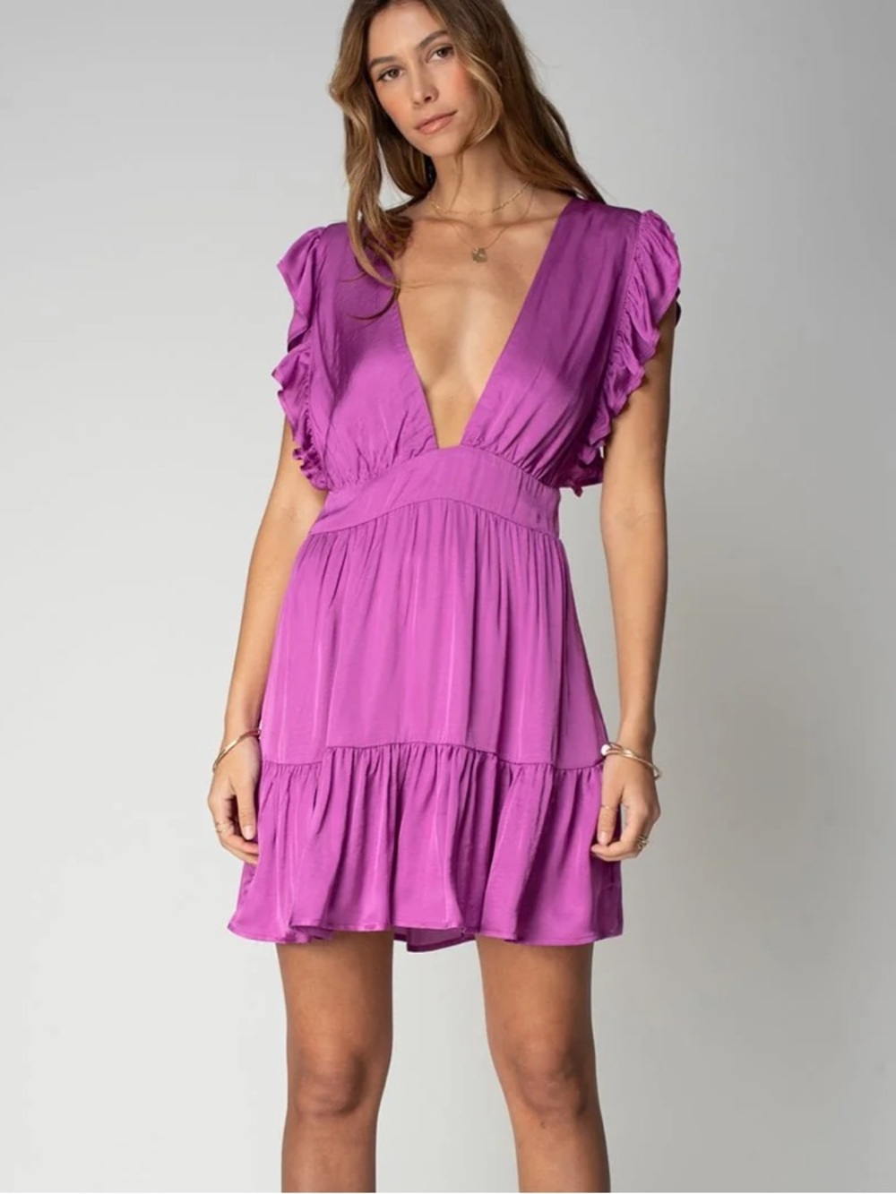 Stillwater The Jessie Mini Dress in Orchid size Small $241